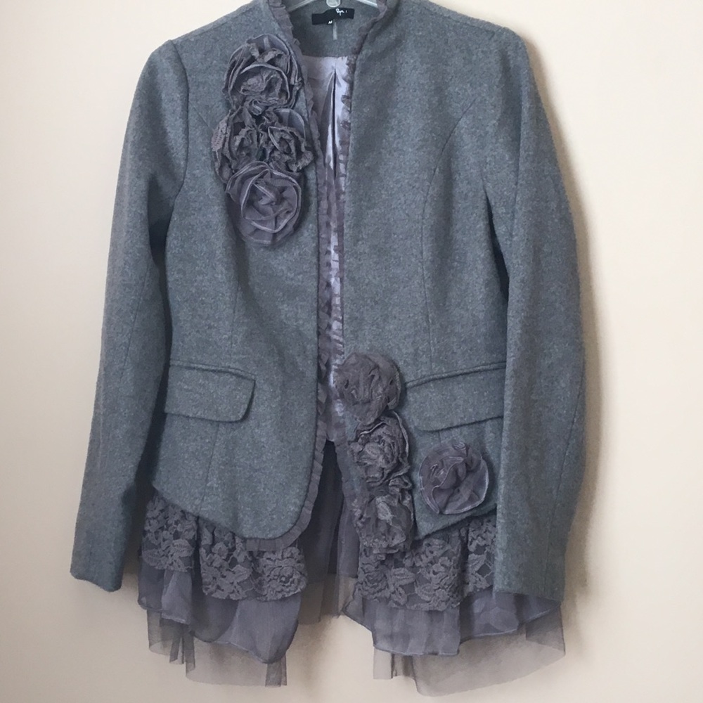 Ryu Anthropologie Wool Blazer Jacket